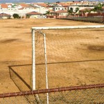 Seldom used soccer pitch